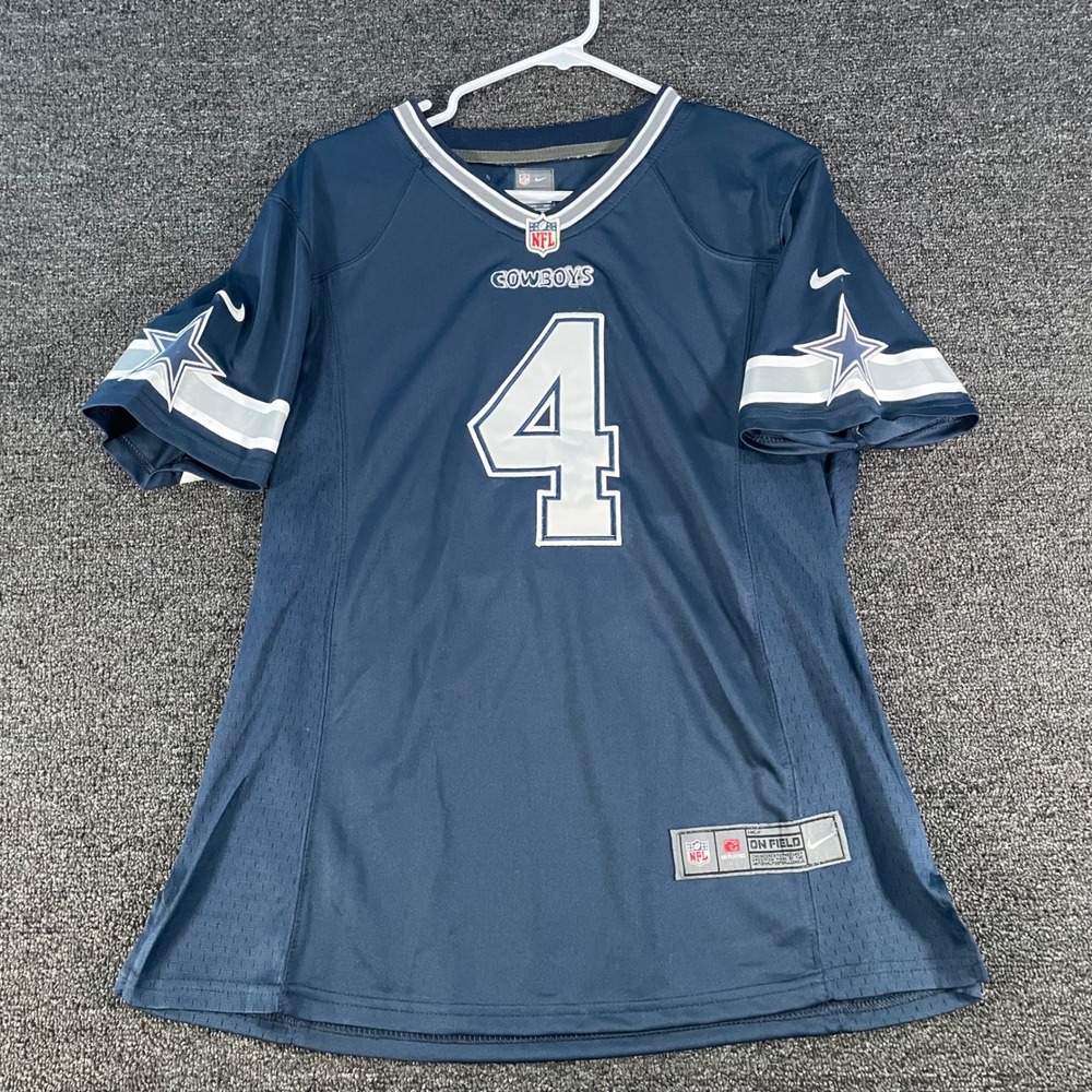 Nike Dak Prescott Dallas Cowboys Jersey Womens XXL Navy Blue Good NFL On Field